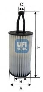 Масляный фильтр UFI UFI Filters 25.172.00