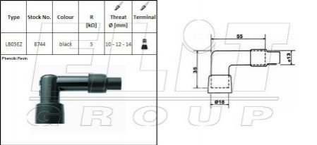 Свечной наконечник NGK NGK Spark Plug LB05EZ