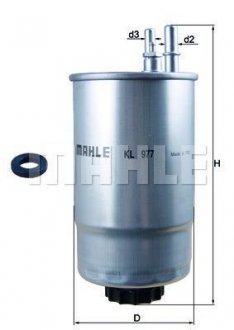 Топливный фильтр MAHLE KL977 (фото 1)