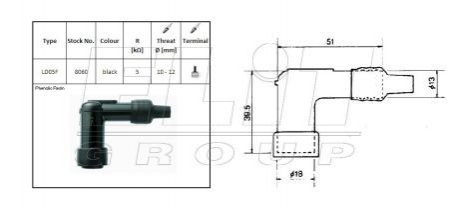 Свечной наконечник NGK NGK Spark Plug LD05F
