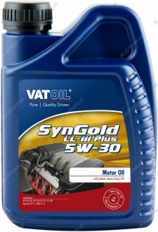 Масло моторное SynGold LL-III Plus 5W-30 (1 л) VATOIL 50020 (фото 1)