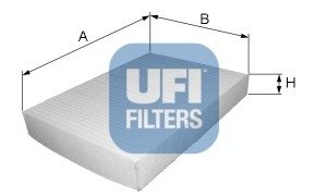 Фільтр, повітря у внутрішній простір UFI Filters 53.115.00 (фото 1)