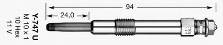 Свеча накала NGK NGK Spark Plug 4694