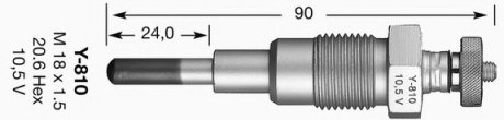 Свічка розжарювання NGK NGK Spark Plug 6929