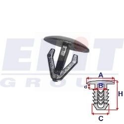 Клипса ELIT R B22086 (фото 1)
