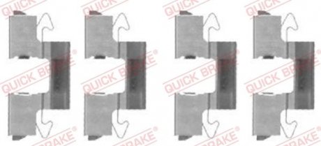Монтажный к-кт тормозных колодок OJD Quick Brake 109-1714 (фото 1)