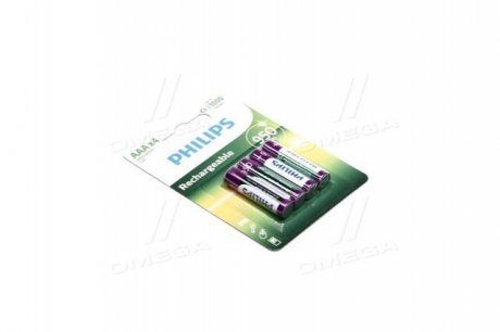 Акумулятор R03 / AAA MULTILIFE 950 mAh Blister 4шт (вир-во) Philips R03B4A95/10