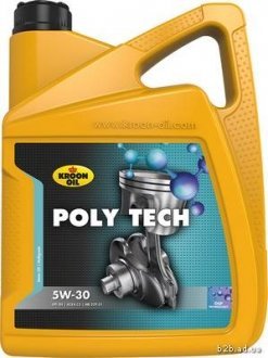 Масло моторное Poly Tech 5W-30 (5 л) KROON OIL 35467