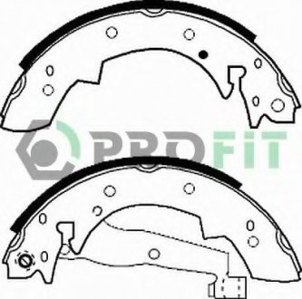 Колодки тормозные барабанні PROFIT 5001-0173