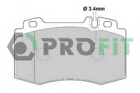 Колодки тормозные дисковые PROFIT 5000-1661 (фото 1)