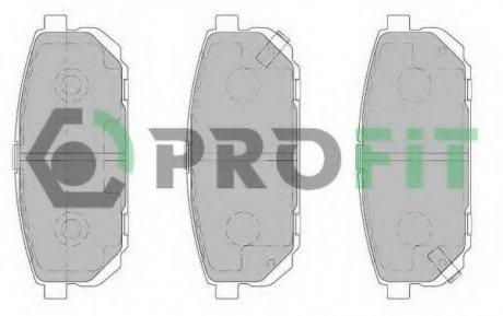 Колодки тормозные дисковые PROFIT 5000-1736 (фото 1)