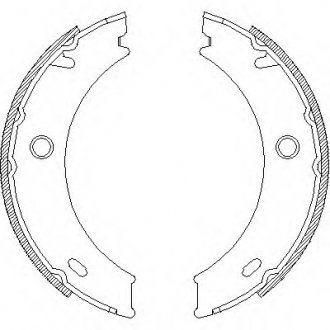Колодка гальм. барабан. MB SPRINTER, LT28-46 задн. (вир-во) REMSA 4714.01