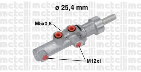 Циліндр гідравлічний гальмівний Metelli 05-0752