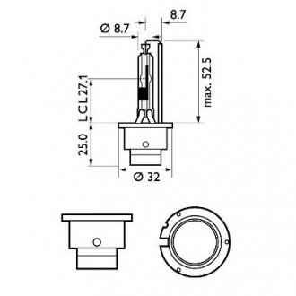 Автолампа ксеноновая Philips 42406 VI C1