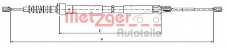 Трос ручного тормоза METZGER 10.7504 (фото 1)
