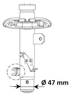 Амортизатор газомасляный KYB 3338012 (фото 1)