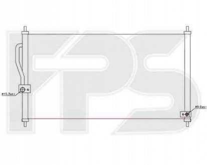 Радиатор кондиционера FPS Forma Parts System 30 K260