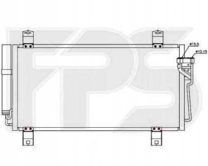 Радиатор кондиционера Forma Parts System 44 K172 (фото 1)