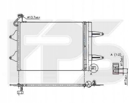 Радиатор кондиционера FPS Forma Parts System 64 K221