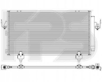 Радиатор кондиционера FPS Forma Parts System 70 K498
