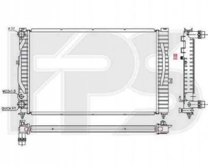 Радиатор охлаждения Forma Parts System 12 A404-P (фото 1)