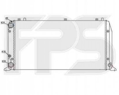Радиатор охлаждения FPS Forma Parts System 12 A409-P