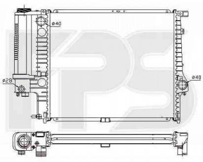 Радіатор охлаждения FPS Forma Parts System 14 A871-P