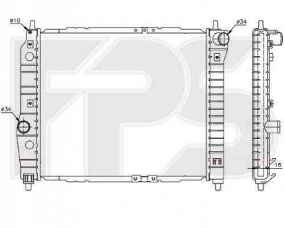 Радіатор охлаждения FPS Forma Parts System 17 A699-P