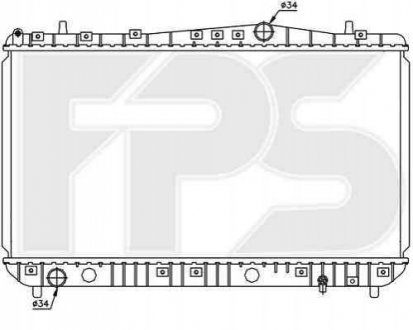 Радіатор охлаждения FPS Forma Parts System 17 A781-P