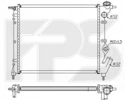 Радіатор охлаждения Forma Parts System 56 A229-P (фото 1)