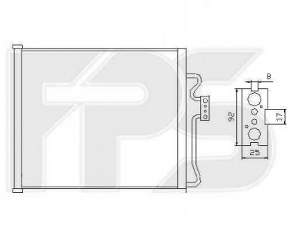 Радиатор кондиционера FPS Forma Parts System 14 K17