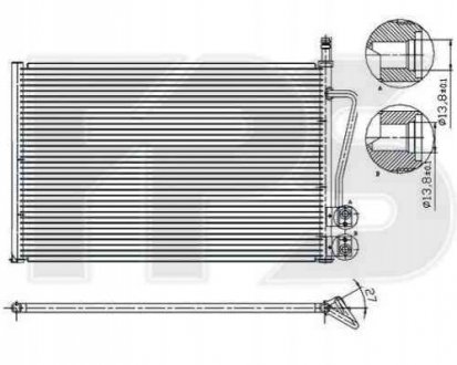 Радіатор кондиционера Forma Parts System 28 K75 (фото 1)