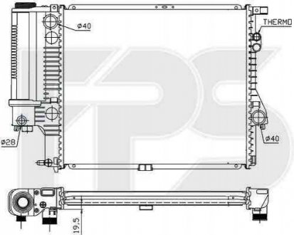 Радіатор охлаждения FPS Forma Parts System 14 A42-P