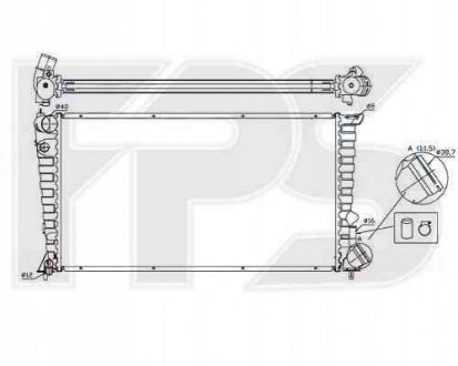 Радіатор охлаждения Forma Parts System 20 A64-P (фото 1)