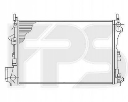 Радіатор охлаждения Forma Parts System 52 A1093 (фото 1)