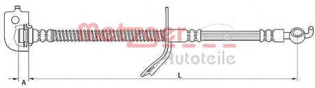 Шланг тормозной METZGER 4110737