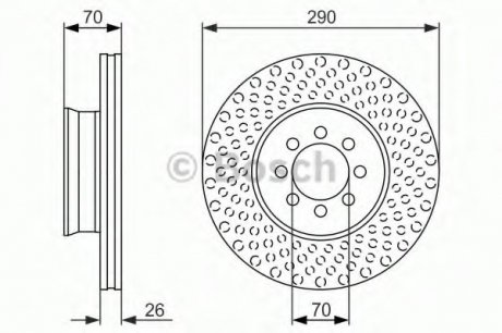 Диск тормозной BOSCH 0986479602