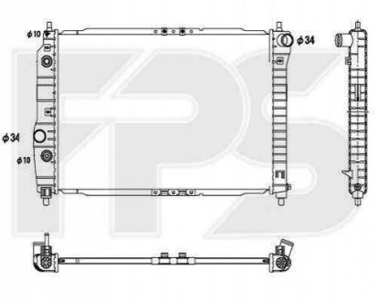 Радіатор охлаждения Forma Parts System 17 A698 (фото 1)