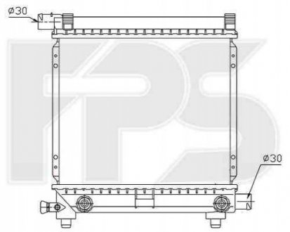 Радіатор охлаждения Forma Parts System 46 A215 (фото 1)