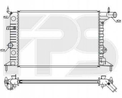 Радіатор охлаждения FPS Forma Parts System 52 A280