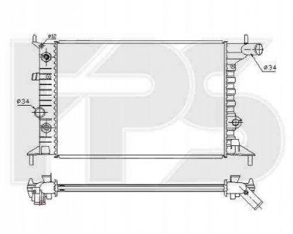Радіатор охлаждения FPS Forma Parts System 52 A281