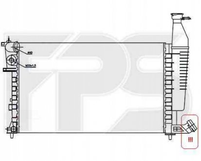 Радіатор охлаждения Forma Parts System 20 A61 (фото 1)