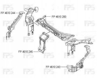 Ремчасть панели Forma Parts System 4610 200 (фото 1)