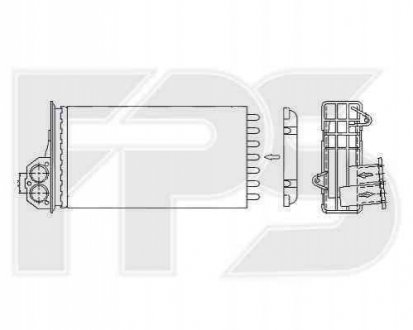 Радиатор печки FPS Forma Parts System 54 N43-P