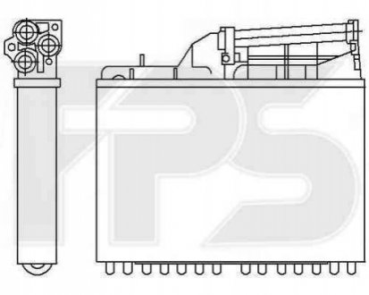Радіатор печки FPS Forma Parts System 14 N110