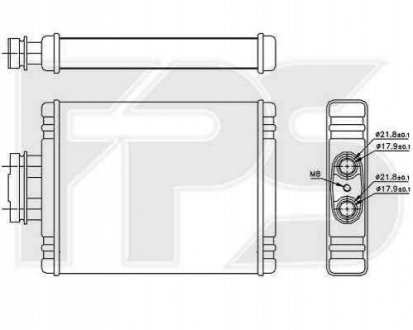 Радиатор печки FPS Forma Parts System 74 N175