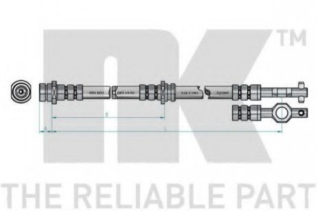 Шланг тормозной NK 853213