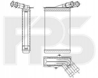 Радіатор печки Forma Parts System 20 N02 (фото 1)