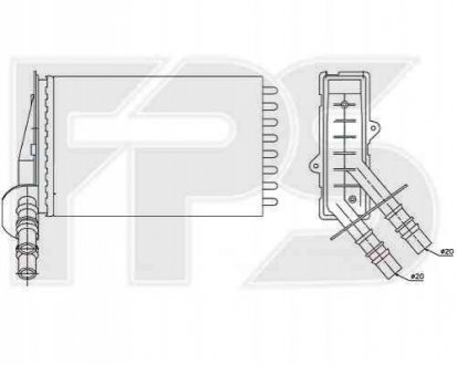 Радиатор печки FPS Forma Parts System 56 N52
