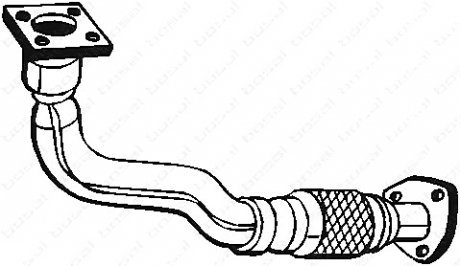 Выхлопная труба передн. Bosal 753-175 (фото 1)